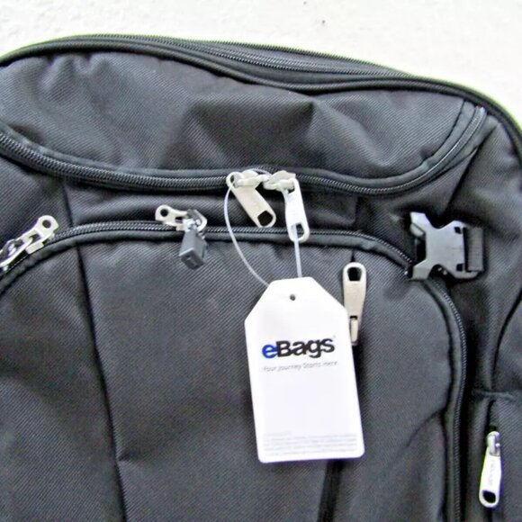 New eBags TLS Mother Lode Weekender Convertible Jr. Backpack EB2146-19-BLK Solid - Picture 2 of 6